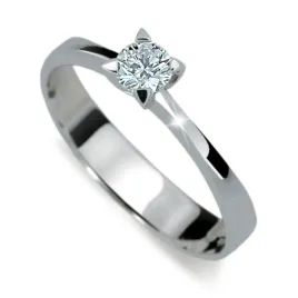 Dámský prsten bílé zlato 585/1000 s přírodním diamantem 0,300ct G/Si DF-1895-B-DIA