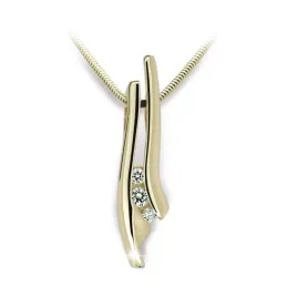 Přívěsek zlato 585/1000 s přírodními diamanty 0,060ct, G, Si, DF1754Z