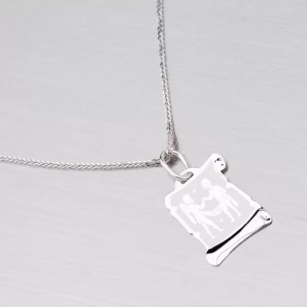 Přívěsek bílé zlato 585 - Blíženci 2-281-03