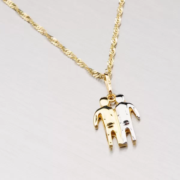 Přívěsek žluté zlato 585 - Blíženci 43-2069-05