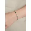 Dámský náramek stříbro 925 zirkon smaragdy PKL-4036