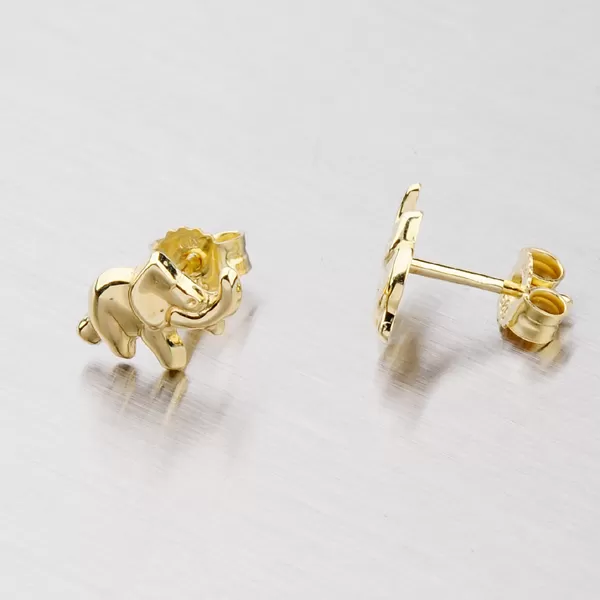 Zlaté náušnice - sloni 203-0300