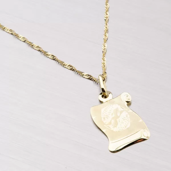 Přívěsek žluté zlato 585 - Ryby 43-2077-02