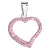 Stříbrný přívěsek s krystaly Swarovski růžové srdce 34093.3
