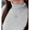Stříbrný přívěsek s krystaly Swarovski fialové srdce 34093.3