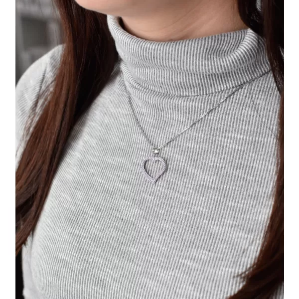 Stříbrný přívěsek s krystaly Swarovski fialové srdce 34093.3