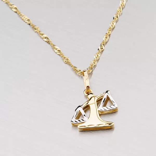 Zlatý přívěsek - Váhy 43-2069-09