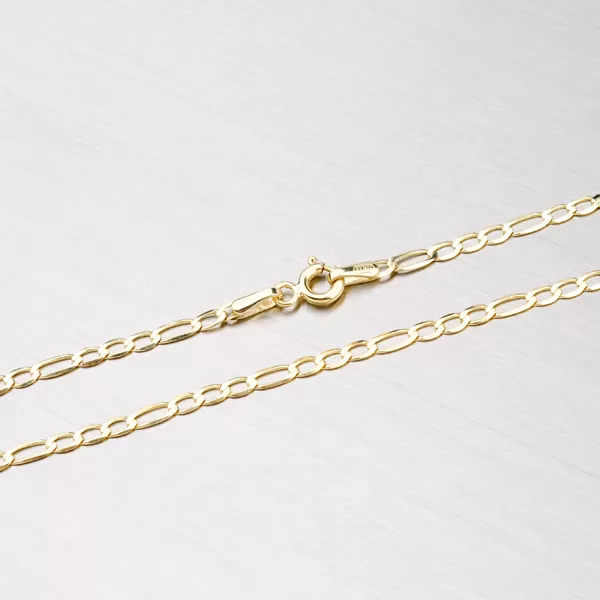 Zlatý náramek Figaro 3+1 44-1007