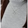 Stříbrný přívěsek s krystaly Swarovski bílé srdce 34093.1