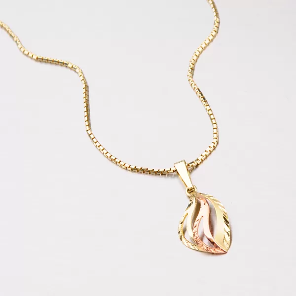 Dámský přívěsek zlato mix 585 53P-038