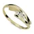 Dámský prsten žluté zlato 585/1000 s přírodními diamanty 0.102ct G/SI DF-1750-ZL-DIA