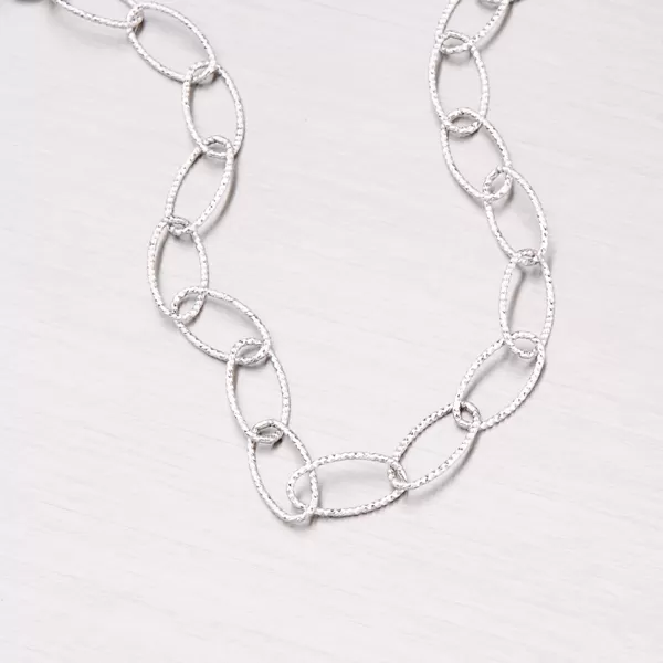 Stříbrný řetízek s gravírováním ODT013-080R-Rh