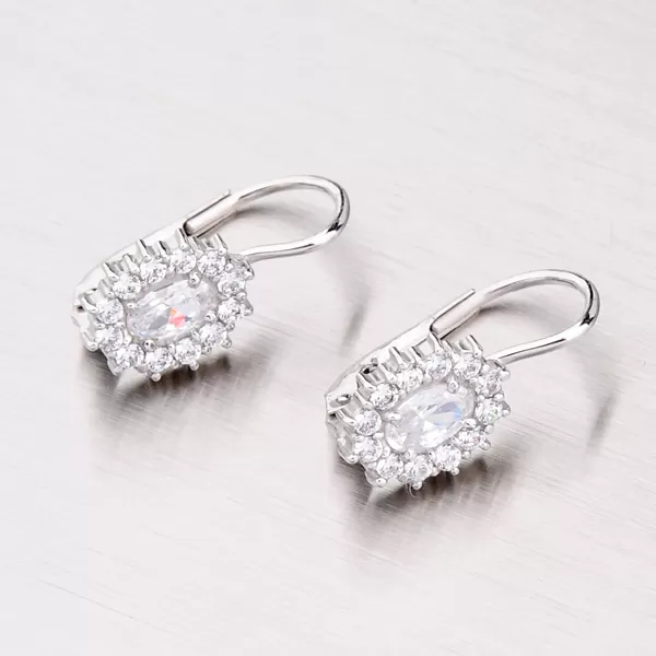 Zlaté náušnice se zirkony 358-0041-01