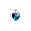 Stříbrný přívěsek s krystaly Swarovski modré srdce 34002.5