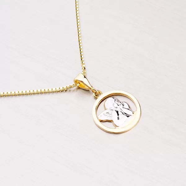 Přívěsek žluté zlato 585 andělíčkem 43-2126