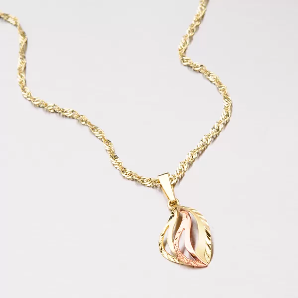 Dámský přívěsek zlato mix 585 53P-038