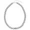Perlový náhrdelník šedý s krystaly Swarovski 32011.3