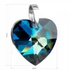 Stříbrný přívěsek s krystaly Swarovski modré srdce 34002.5