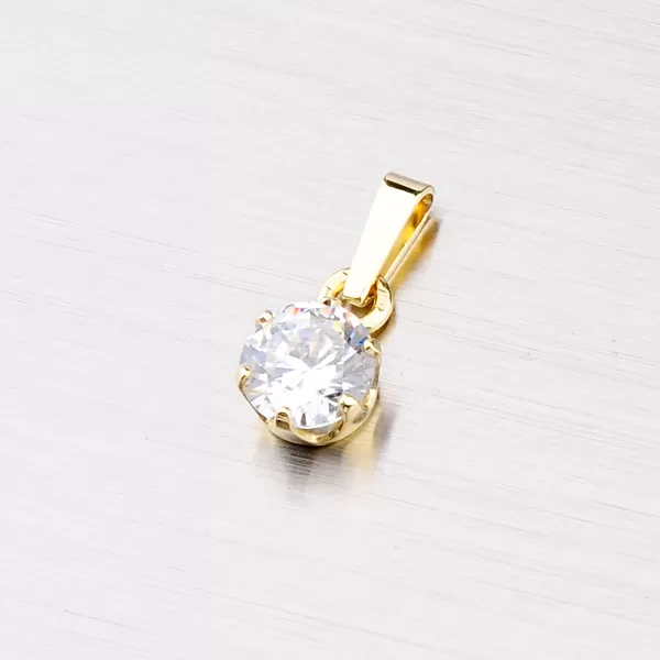 Zlatý přívěsek se zirkonem 352P-130087