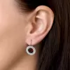 Sada šperků s krystaly Swarovski náušnice a přívěsek červené kulaté 39107.3