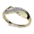 Dámský prsten žluté zlato 585/1000 s přírodními diamanty 0,078ct, G/Si, DF-1915-ZL-DIA