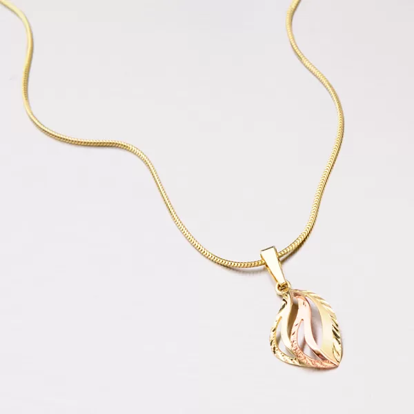 Dámský přívěsek zlato mix 585 53P-038