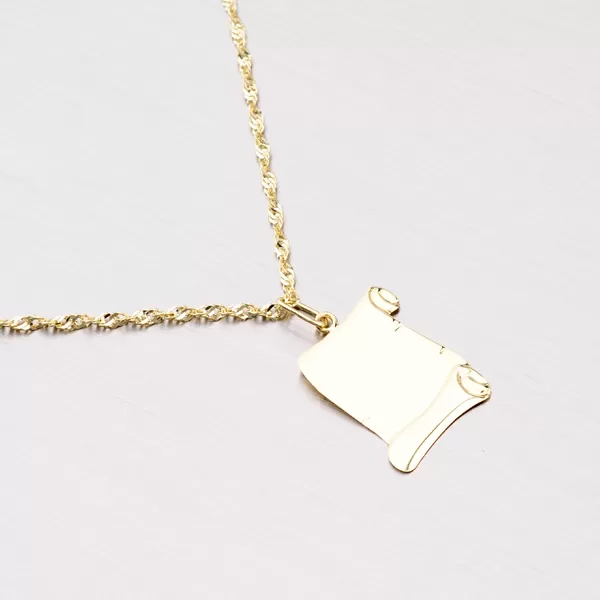 Destička ze žlutého zlata 352P-130083