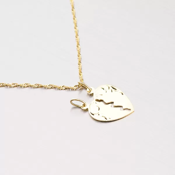 Zlaté srdce pro zamilovaný pár 43-2485