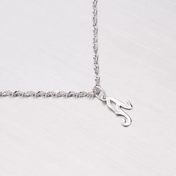 Přívěsek bílé zlato 585 - písmeno 2-4003-A