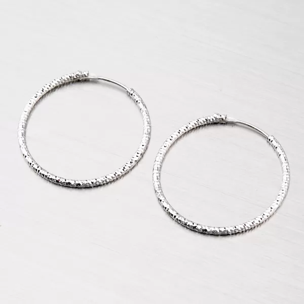 Stříbrné náušnice - kruhy 43 mm M8019ND150