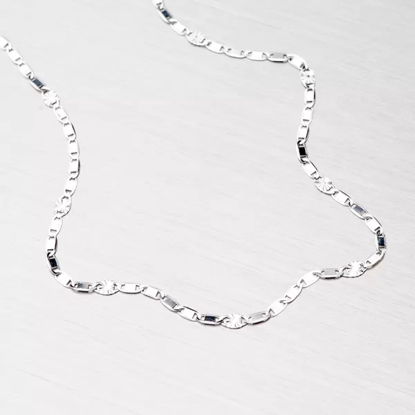 Řetízek z bílého zlata 45-1388