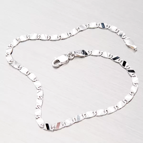 Uchvatný řetízek z bílého zlata 45-1278