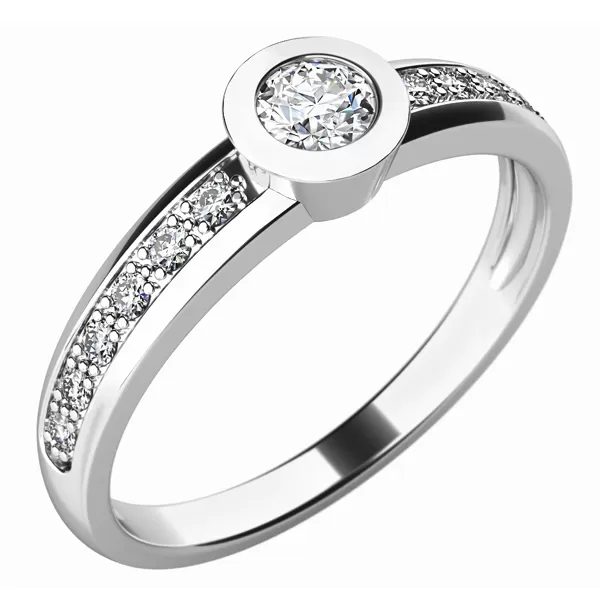 Zásnubní prsten s diamanty ZP-10746D