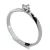 Dámský prsten bílé zlato 585/1000 s přírodním diamantem 0.090 ct G/SI DF-1907-B-DIA