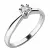 Zásnubní prsten bílé zlato 585/1000 přírodní diamant 0.110 ct G/SI ZP-10756D