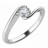 Zásnubní prsten bílé zlato 585/1000 přírodní diamant 0.20 ct G/SI ZP-10743D