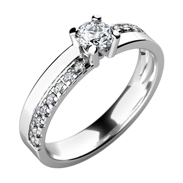Zásnubní prsten s diamanty ZP-10760D