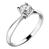 Zásnubní prsten bílé zlato 585/1000 přírodní diamant 0.26 ct G/SI ZP-10770D