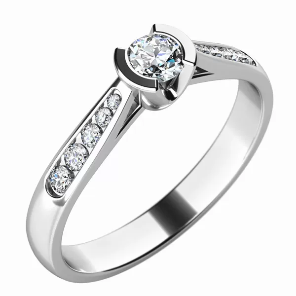 Zásnubní prsten s diamanty ZP-10755D