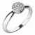 Zásnubní prsten bílé zlato 585/1000 přírodní diamant 0.152 ct G/SI ZP-10767D