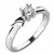 Zásnubní prsten bílé zlato 585/1000 přírodní diamant 0.082 ct G/SI ZP-10754D