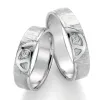 Snubní prsteny stříbro 925 přírodní diamant 0.025 ct SP-51030