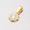 Zlatý přívěsek s bílými zirkony 352P-130086-01
