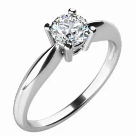 Dámský prsten bílé zlato 585/1000 přírodní diamant 0.33 ct G/SI 10702-B-DIA