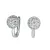 Dámské náušnice bílé zlato 585/1000 přírodní diamant 0.480 ct s brilianty GKW54352