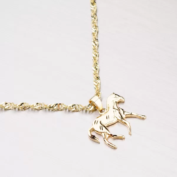 Zlatý přívěsek - kůň 43-21176