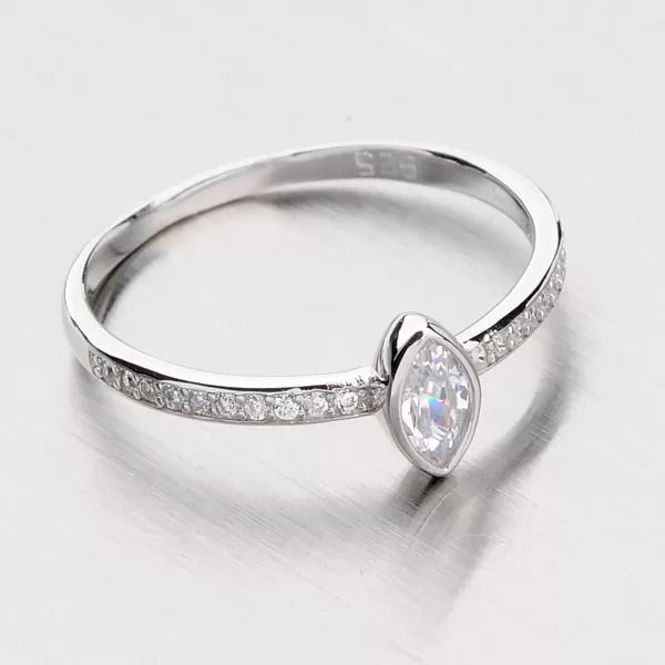 Rhodiovaný prsten ze stříbra RXC15140058ZIR