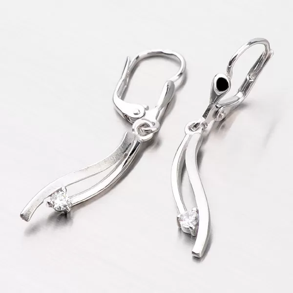 Zlaté visací náušnice DZ1548B