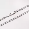 Stříbrný řetízek Figaro 3+1 CHRS-073-080-FLAT