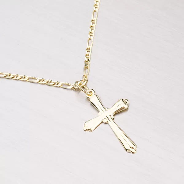 Zlatý přívěšek - křížek 322P-131168